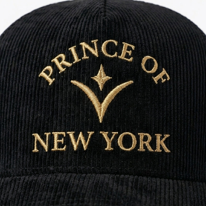 Prince of New York · Black — gold embroidery