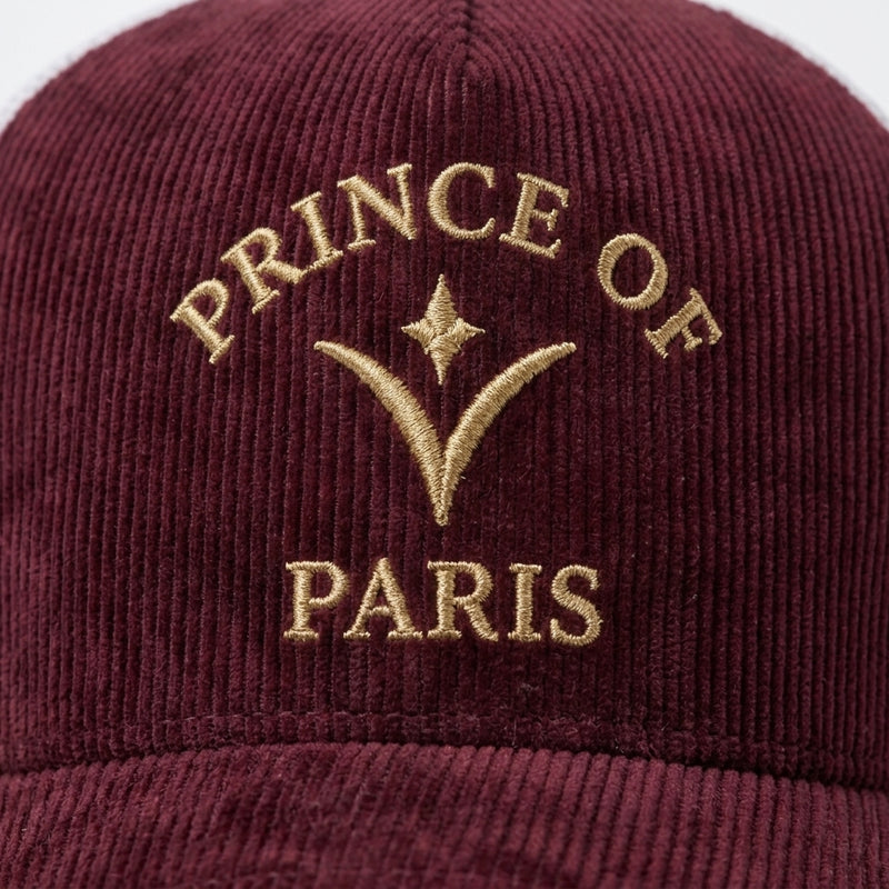 Prince of Paris · Burgundy — gold embroidery