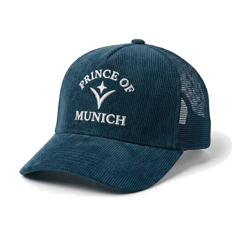 Prince of Munich Sky Petrol - studio on pure white